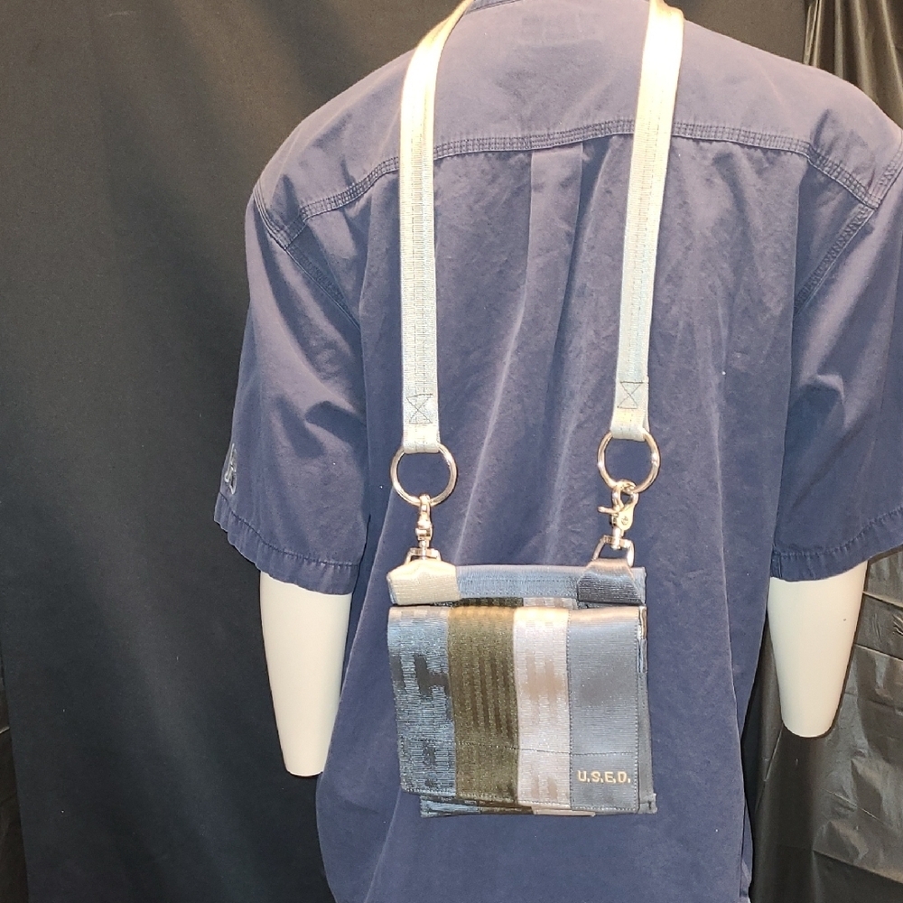 U.S.E.D. (Upcycled Seatbelt Edgy Designs) bag Cross Body Indestructible Bag